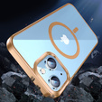 Чехол до iPhone 14 Plus, ERBORD Hybrid MagSafe Case, золотой