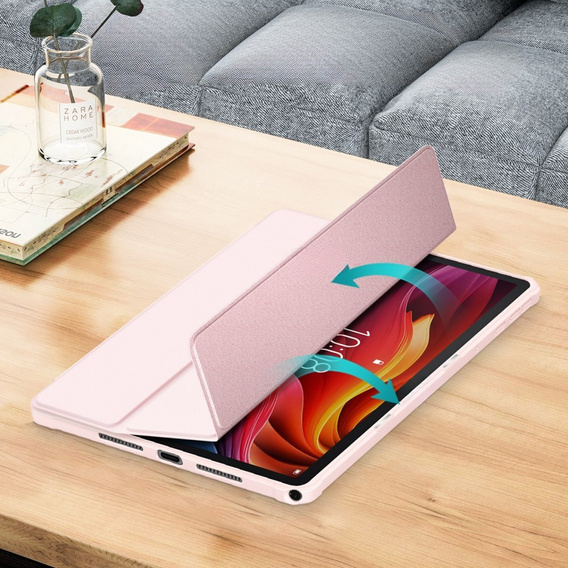 Чехол для Lenovo Tab K11 Plus, Smartcase Hybrid, с местом для стилуса, розовый