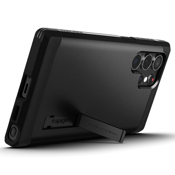 Чехол Spigen до Samsung Galaxy S22 Ultra, Tough Armor, чёрный