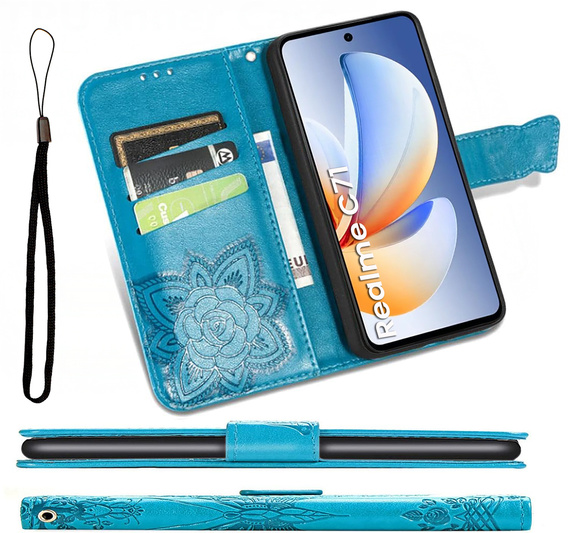 Чохол-книжка для Realme C71, Butterfly, м'яти
