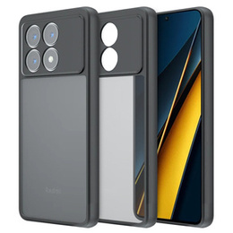 Чохол для Xiaomi Poco X6 Pro 5G, Fusion Hybrid, із захистом камери, матовий / чорний