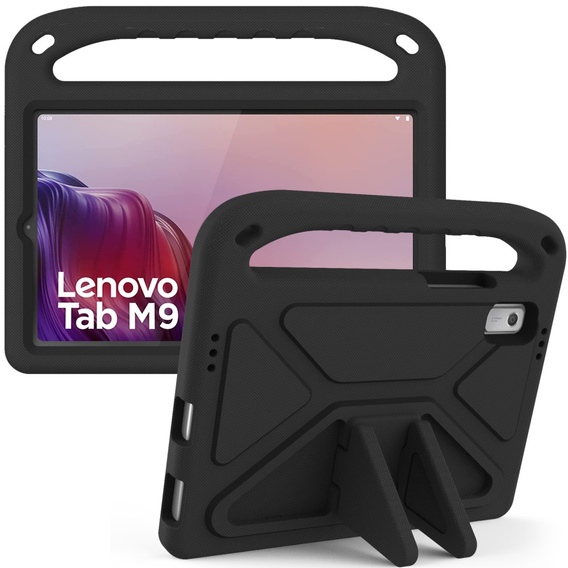 Детский чехол для Lenovo Tab M9, детский чехол с ручкой, черный