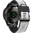 Силиконовый ремешок для Garmin Fenix 5/6/7 Forerunner 945/935, White / Black