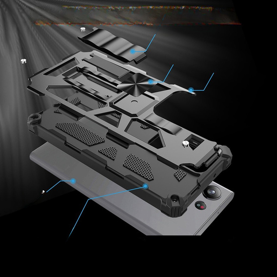 Чехол до Samsung Galaxy S23 Ultra, Armor Kickstand, чёрный