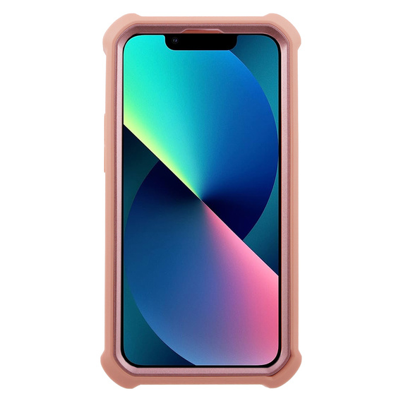 Броньований чохол для iPhone 13 mini, Dexnor Full Body, рожевий rose gold