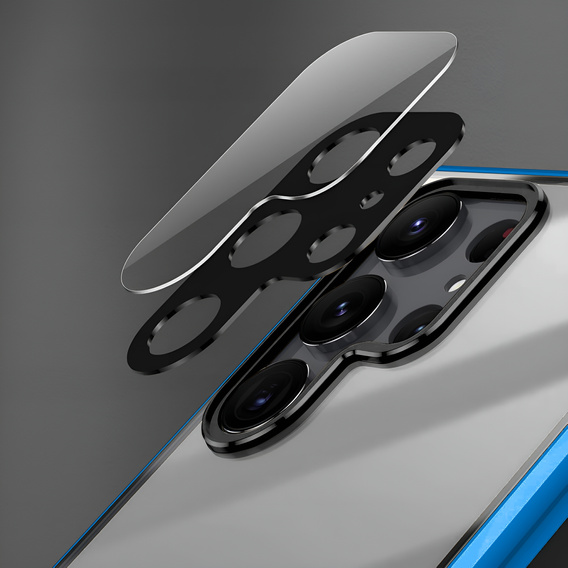 Чехол для Samsung Galaxy S25 Ultra, Magnetic Dual Glass, синий