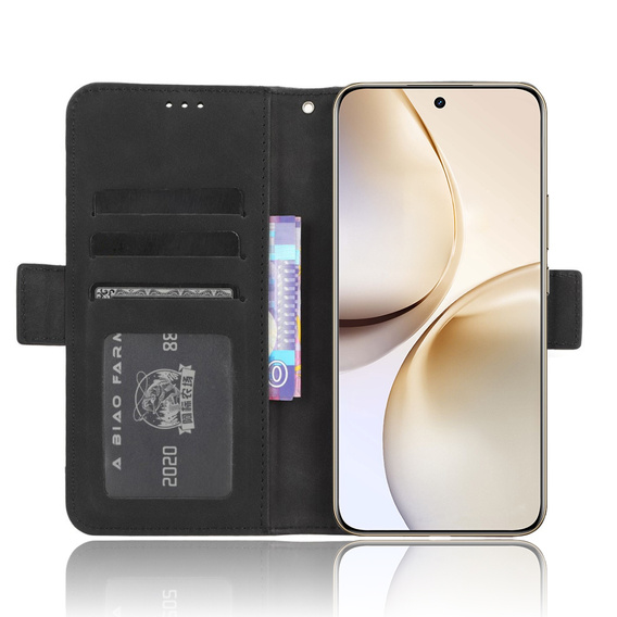 Футляр з клапаном для Realme 14 Pro+ 5G, Card Slot, чорний