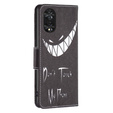 Откидной чехол для TCL 40 NxtPaper, Wallet, Don't Touch My Phone чёрный