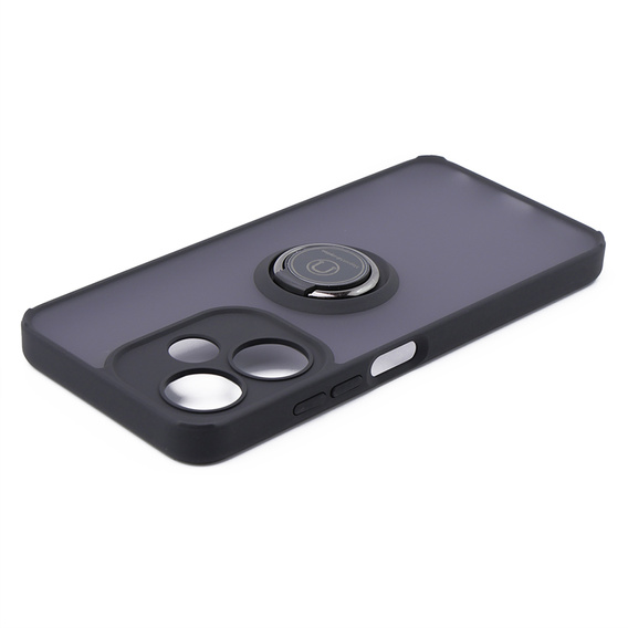 Чехол для Infinix Hot 30i, Frosted Ring, чёрный