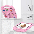 Детский чехол для iPad 9.7" 2018/2017 (6/5 gen.) / Pro 9.7" 2016, Cute Patterns, с подставкой, розовый