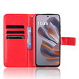 Футляр з клапаном для Motorola Edge 50 Neo / Motorola ThinkPhone 25, Crazy Horse Wallet, червоний