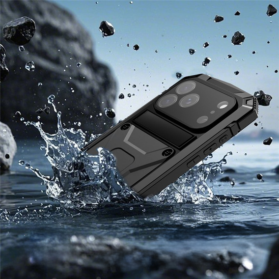 Чохол R-JUST з підставкою та вбудованим склом для iPhone 17 Pro