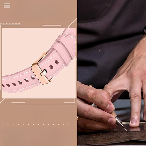 Кожаный ремешок для Samsung Galaxy Watch 42mm - Pink