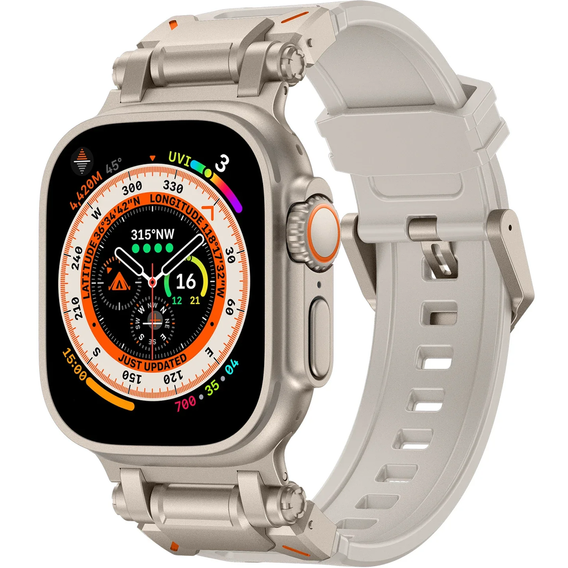 Ремешок ERBORD ProTech для Apple Watch 1/2/3/4/5/6/7/8/9/SE/Ultra/Ultra 2 42/44/45/49MM, белый