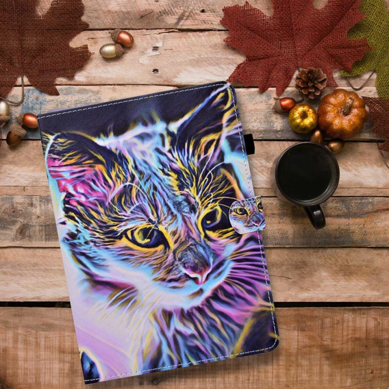Чехол для Lenovo Tab M10 Plus Gen. 3, Stand Case, Colorful Cat 