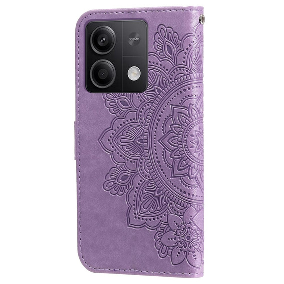 Откидной чехол для Xiaomi Redmi Note 13 5G, Mandala, фиолетовый
