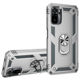 Броньований Чoхол до Xiaomi Redmi Note 10/10S, Nox Case Ring, сріблястий
