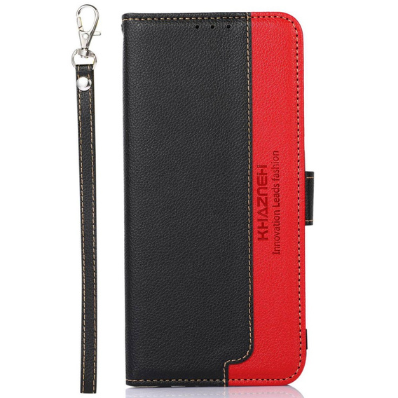чехол-крышка для OnePlus 12 5G, KHAZNEH RFID, чёрный / красный