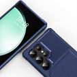 Чехол для Samsung Galaxy S24 Ultra Card Holder Kickstand, Card Holder Kickstand, синий