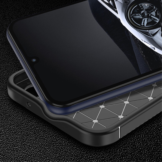 Чехол до Samsung Galaxy M34, Carbon Gel, чёрный