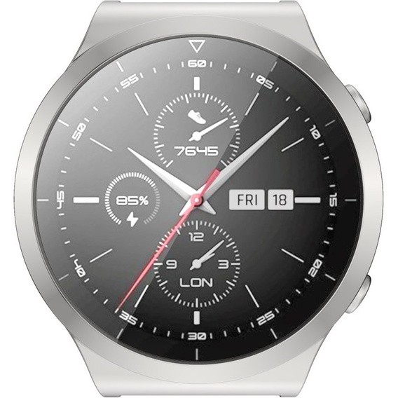 Чехол 2в1 с защитой экрана для часов Huawei Watch GT 2 PRO, Silver