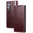 Чохол-книжка для Samsung Galaxy A54, ERBORD Waxy Wallet, червоний