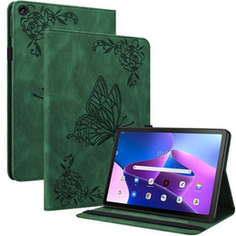 Чехол для Lenovo Tab M10 Plus 10.6 Gen 3 TB-125F TB-128F, Butterfly, зелёный