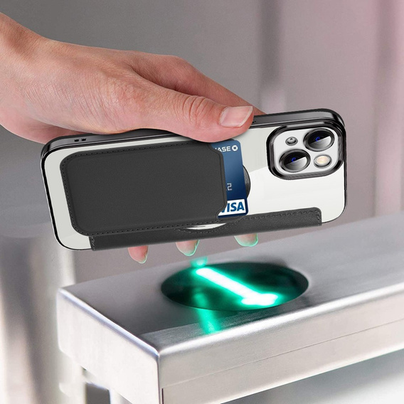 Чохол-книжка для iPhone 13, RFID Wallet MagSafe CamShield, чорний