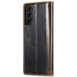 Откидной чехол для Samsung Galaxy S23, ERBORD Waxy Wallet, коричневый
