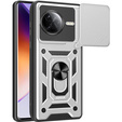 Чехол NOX Camera Slide Xiaomi Poco F7 Pro, CamShield Slide, серебряный