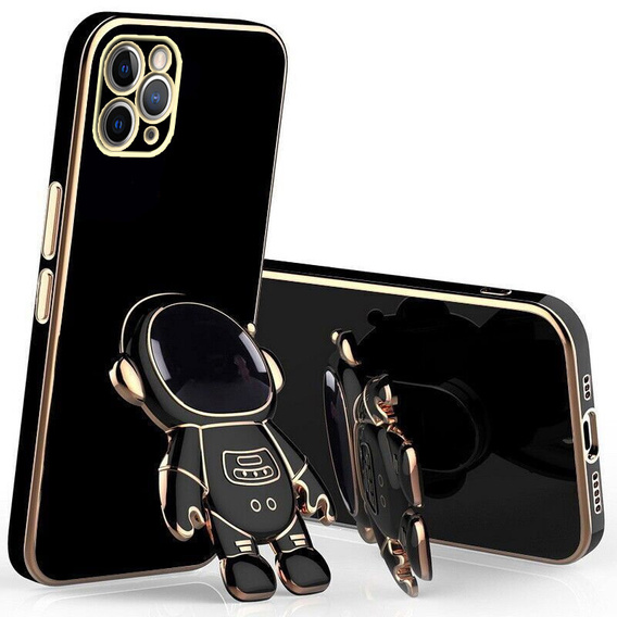 Чехол до iPhone 12 Pro Max, Astronaut, чёрный