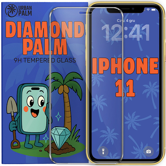 Закаленное стекло Diamond Palm для iPhone 11