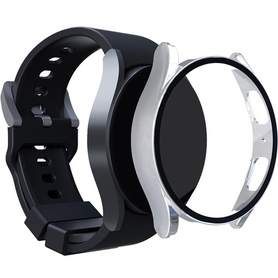 Силіконовий футляр із вбудованим захисним склом до Galaxy Watch5 40mm, Silver