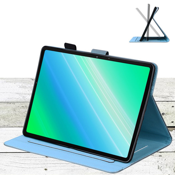 Чехол для iPad 10.2" 2021/2020/2019 (9/8/7 gen.), с клапаном, animal, синий