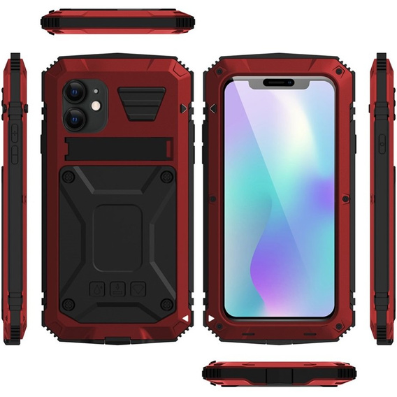 Броньований чохол для iPhone 11, R-JUST, червоний / чорний
