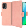 Откидной чехол для Motorola Edge 30 Neo, Card Slot, розовый