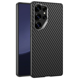 Чoхол до Samsung Galaxy S25 Ultra, GKK Leather, carbon чорний