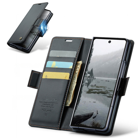 Чохол-розкладачка Litchi Wallet для Samsung Galaxy Z Fold7 5G