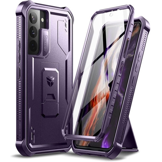 Броньований чохол для Samsung Galaxy S22, Dexnor Full Body, фіолетовий