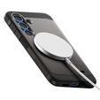 Чехол Spigen для Samsung Galaxy S25, Tough Armor Mag MagSafe, серый + закаленное стекло 9H