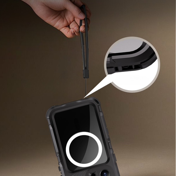 Водонепроникний чохол IP68 для iPhone 16 Pro, SHELLBOX MagSafe, чорний