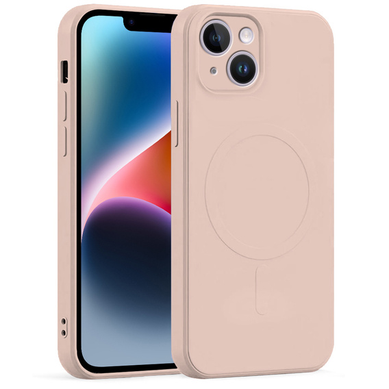 Чехол Silicone до iPhone 13, MagSafe, Pink