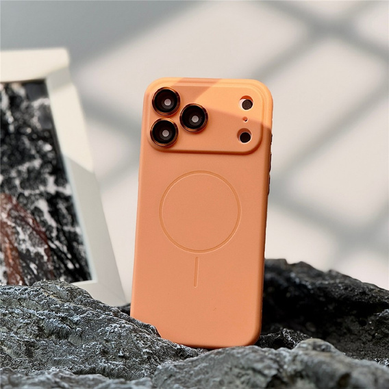 Магнитный чехол со встроенным стеклом камеры для iPhone 17 Pro