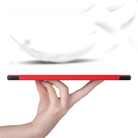 Чохол для Samsung Galaxy Tab S9 Plus, Smartcase з місцем для стилуса, червоний