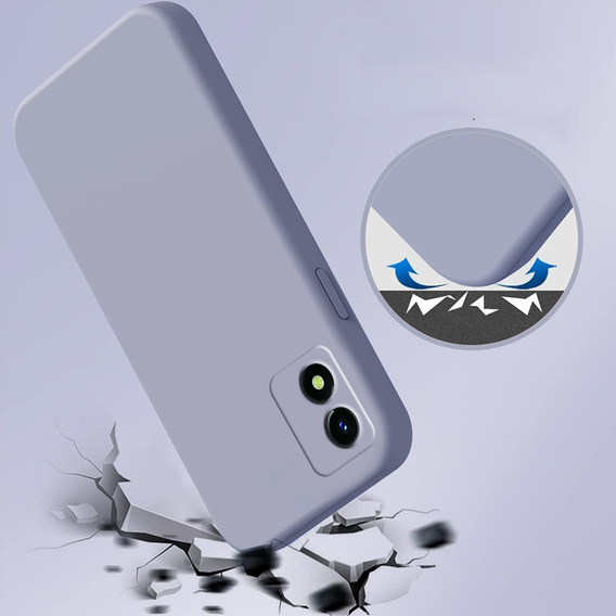 Чохол ERBORD до Vivo Y01, Silicone Lite, Lavender