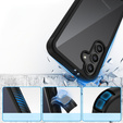 Чoхол Shockproof до Samsung Galaxy S24 FE, із захисним екраном, чорний