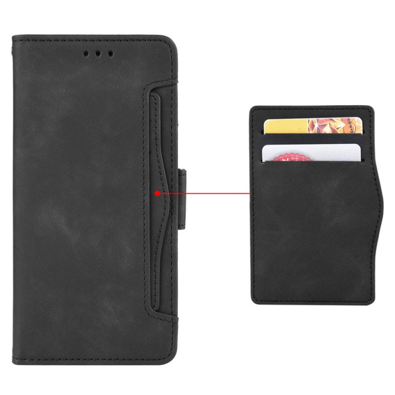Футляр з клапаном для Realme 14X / Realme C75, Card Slot, чорний