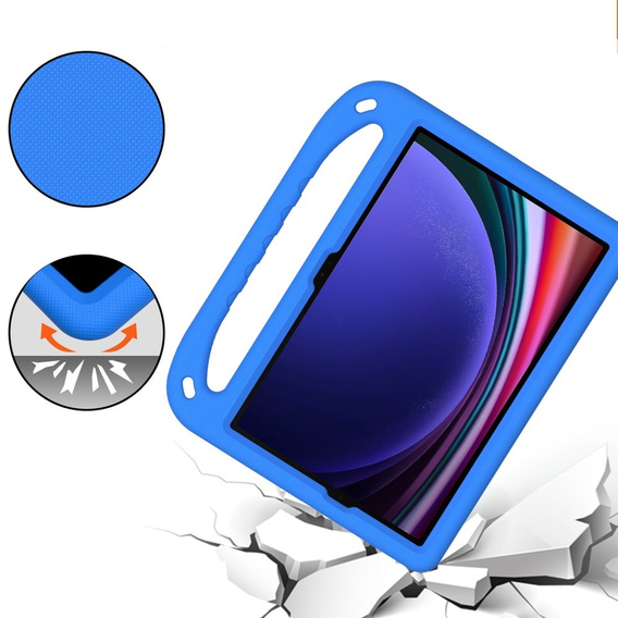 Детский чехол для Samsung Galaxy Tab S10 Lite / S10 FE / S9 FE, с ручкой, синий