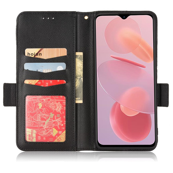 Чохол-книжка для Ulefone Note 12P, Wallet Litchi Magnet, чорний