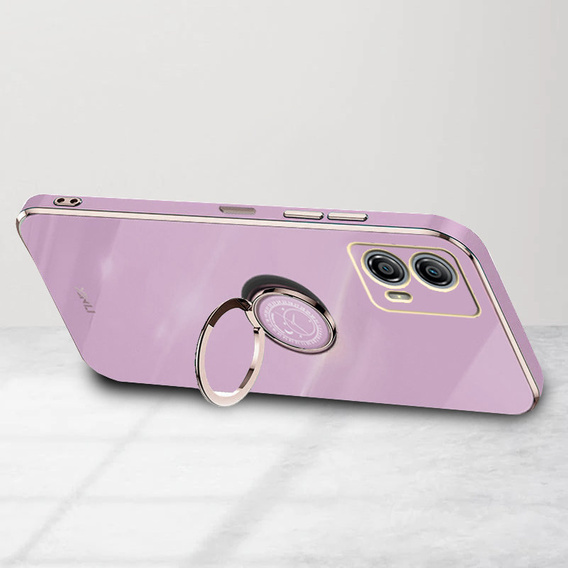 Чехол до Motorola Moto G53 5G, Electro Ring, фиолетовый